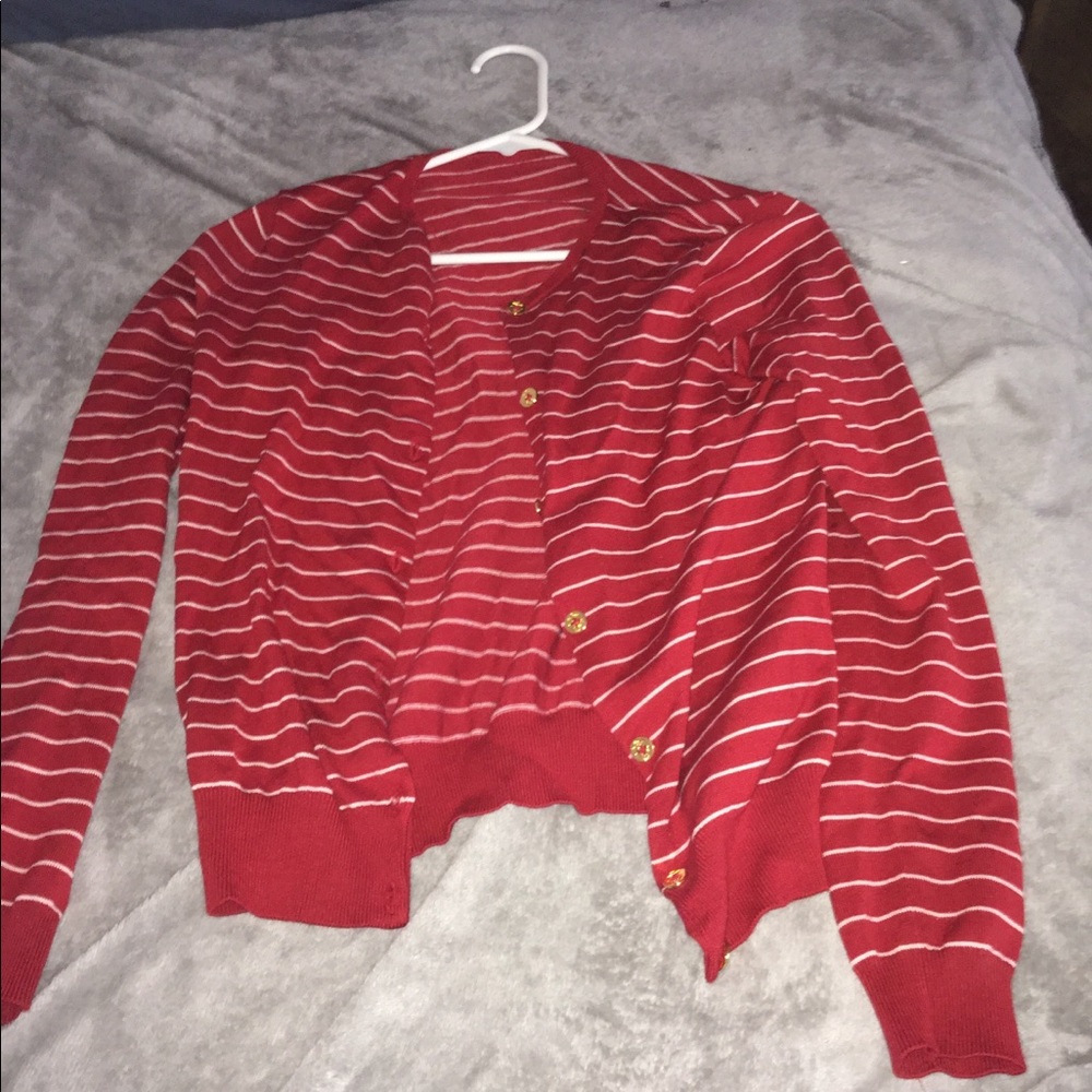 Red cardigan❤️🎈🛑